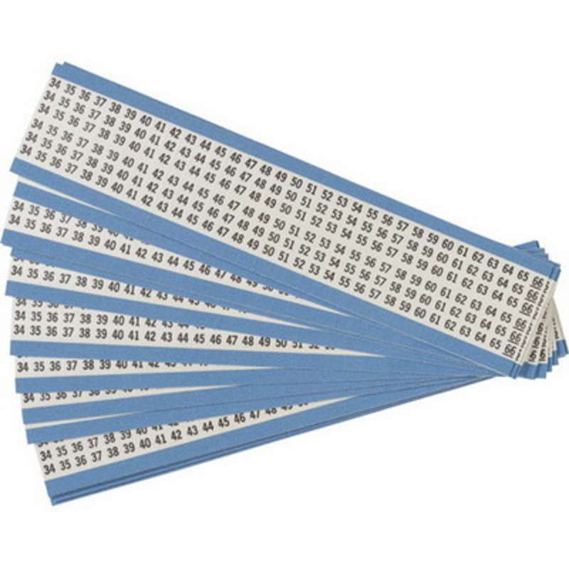 BRDYHH-34-66-PK B-12 WIR MRKR CD #s:34-66 25CD/PK